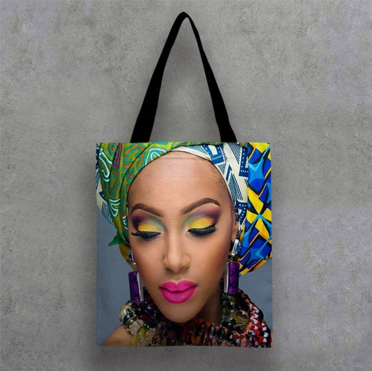 African queen Grocery bag