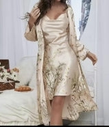 Long satin gown