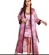 Long satin gown